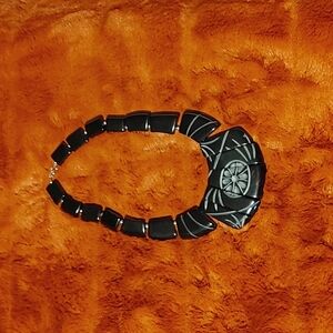 💚Black Etched Choker Necklace